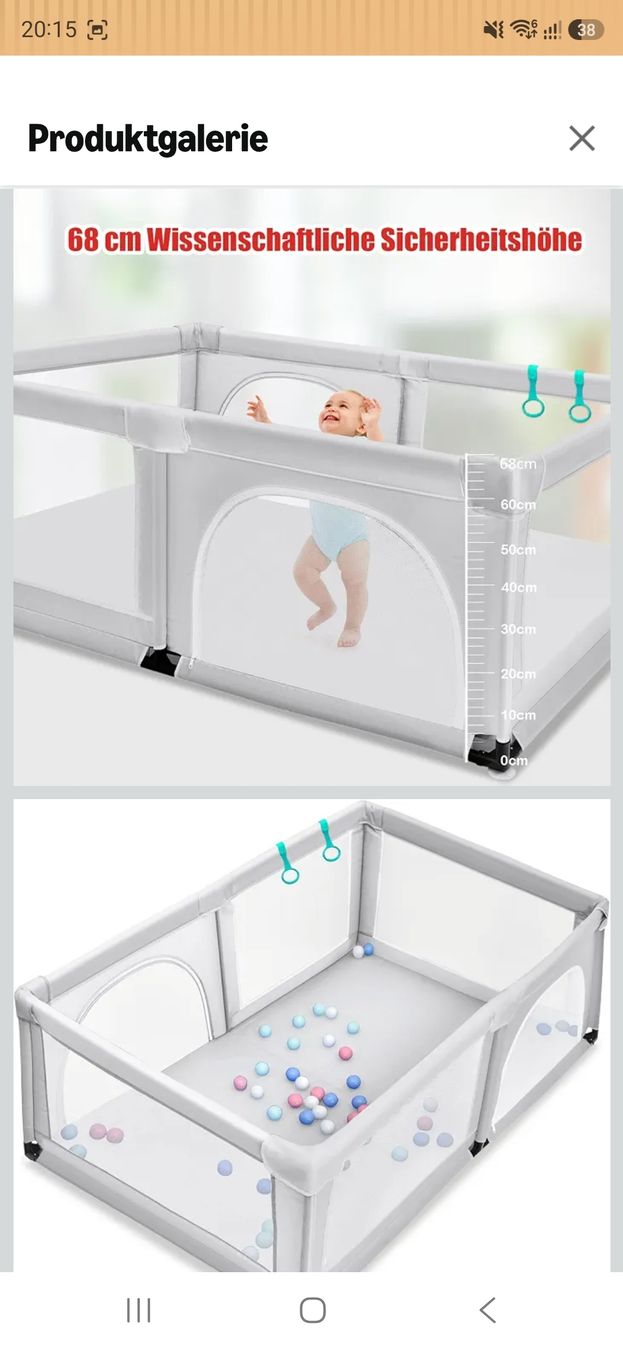 Lauf- & Sicherungsgitter: Laufstall Baby – Gebraucht aus Schübelbach von nat_n9qb 1