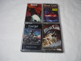 4x Musikkassette - Meat Loaf - 80er Pop Rock