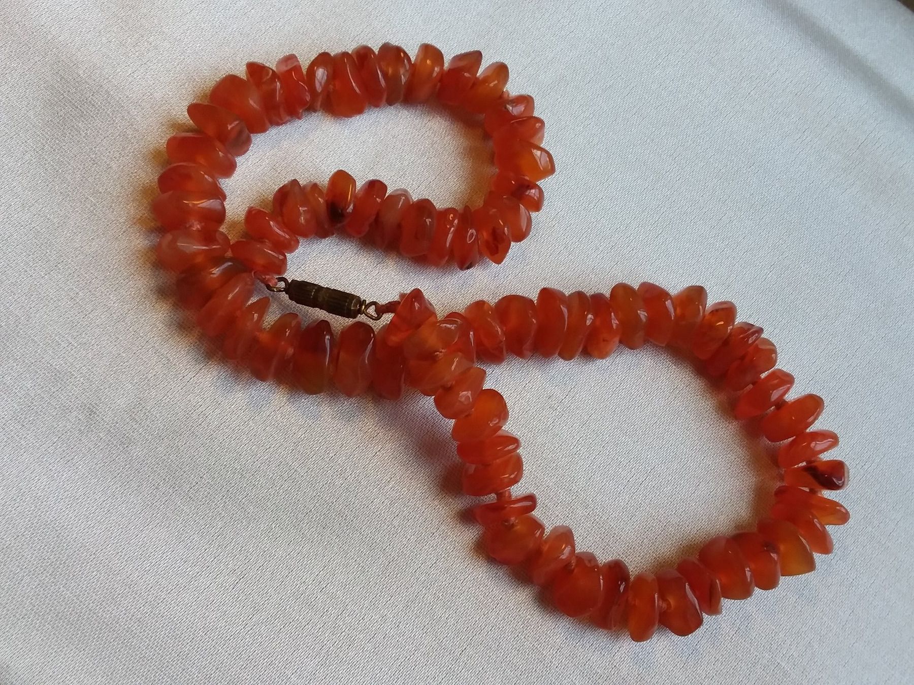 Catenine: Echtes trendiges CARNEOL Collier in Orange – Usato da Zürich venduto da sanwit 5