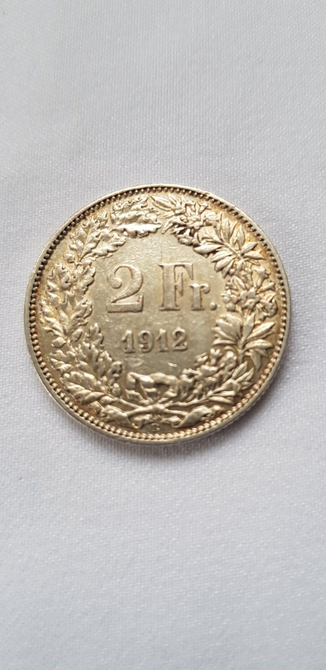 Alle Münzen: 2 Franken 1912 Schweiz – Gebraucht aus Dällikon von Toyfan 4