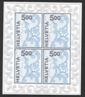 Nr. 999 Block St. Galler Stickerei 4 Marken ** 21.6.2000