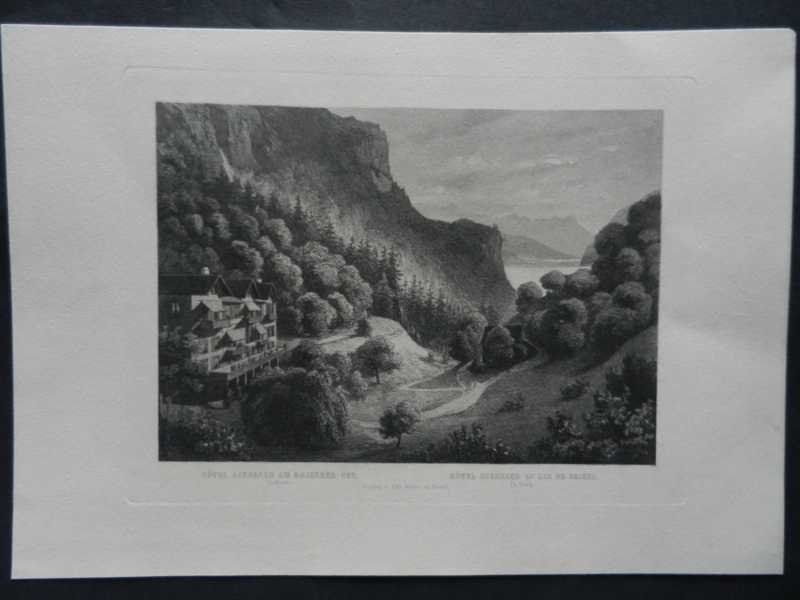 Gravures: Hotel Giessbach Brienzersee – D'occasion à Risch par Rischli15