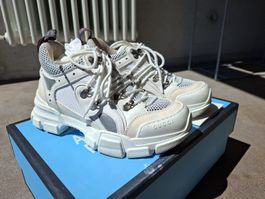 Gucci Flashtrek Sneakers - Cream White - Worn Once! Size 36