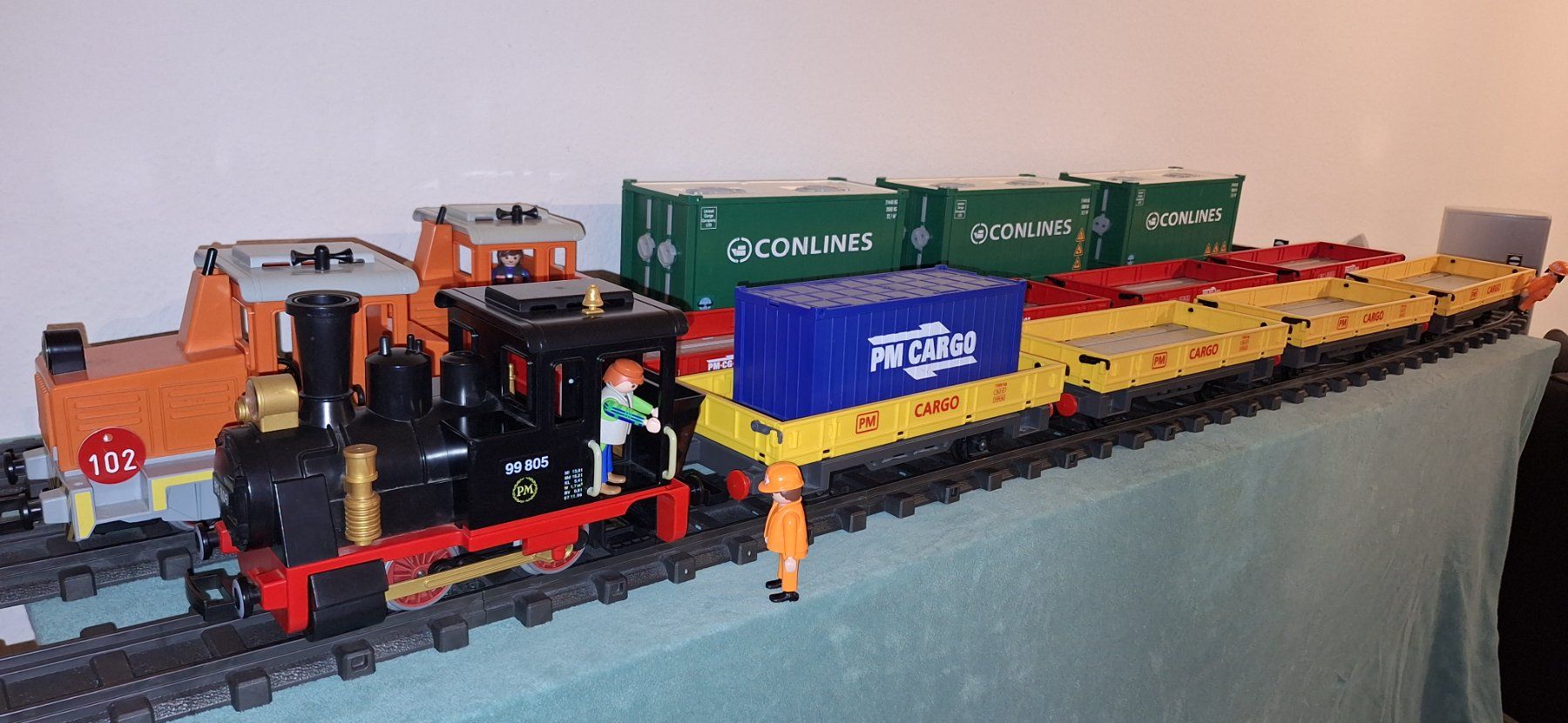 Playmobil Giocattoli: Playmobil RC Train 5258 Güterzug  XXL – Usato da Reinach BL venduto da Playmobilist 8