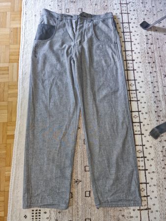 Paco Sport Jeans, graue Vintage Baggy Jeans, 90er Hip Hop