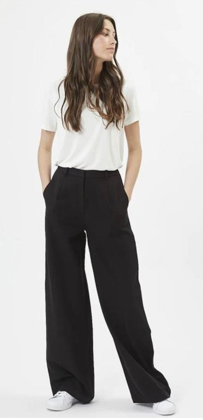 Pantaloni: MINIMUM Stoffhose Lessa 2.0 Gull Hellgrau Loose Fit Gr. M, – Usato da Belp venduto da Solyluna 8