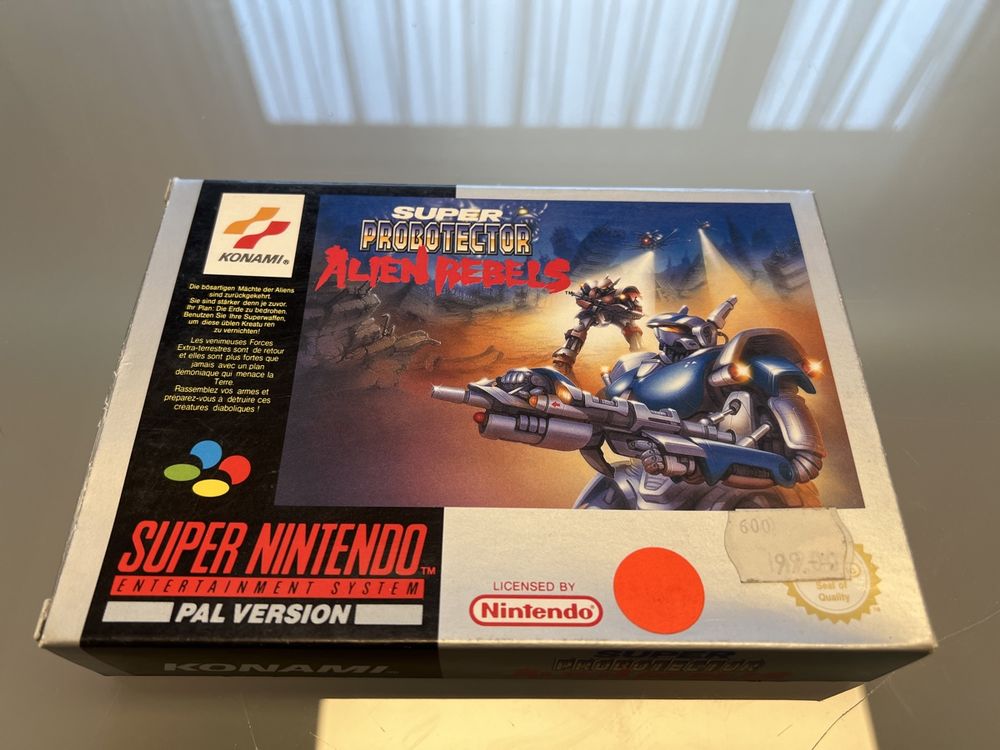 SNES Super Probotector Alien Rebels OVP PAL Konami (Gebraucht) in ...
