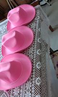 Cappelli da cowboy rosa, set da 3, usati