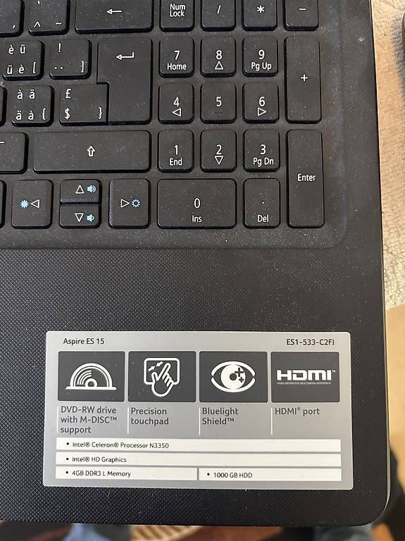 Notebook: Laptop Acer – Usato da Diessenhofen venduto da Nio007 2