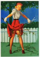 Postkarte "Pin-up".