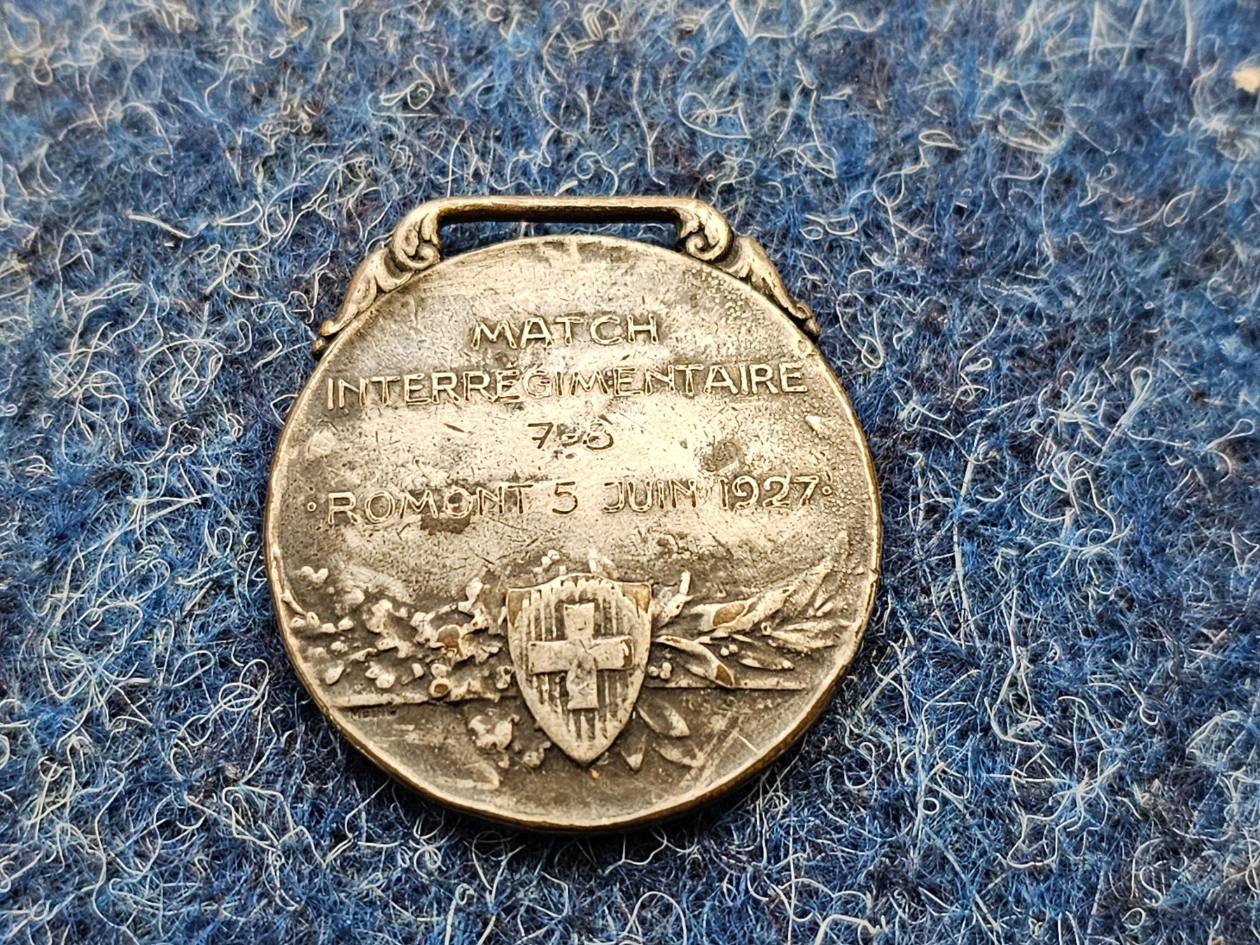 Medaglie: Match Interregimentaire ROMONT 1927 – Usato da la neuveville venduto da houeka 1