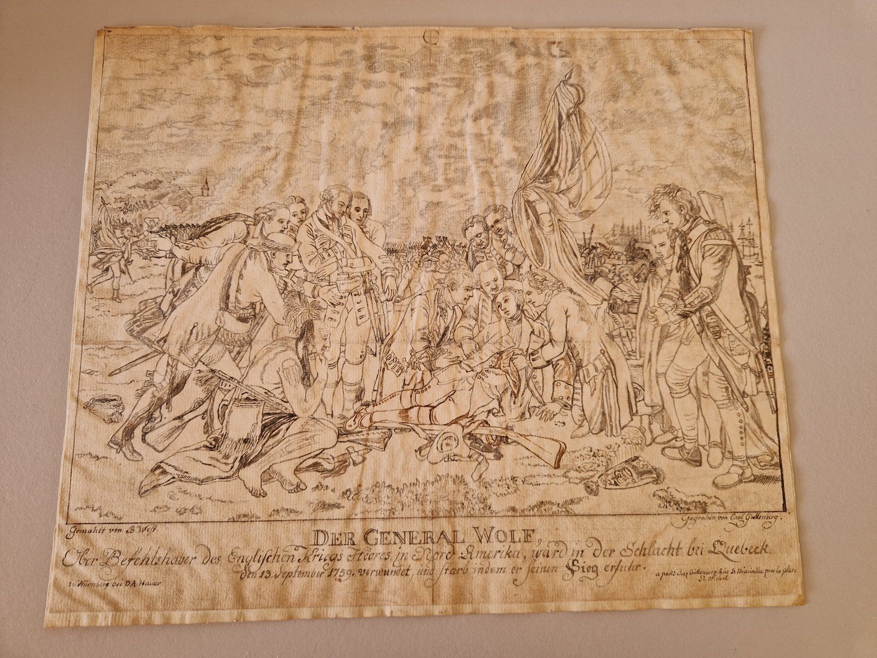 Incisioni: Stich General Wolf 1759 USA – Usato da Seedorf BE venduto da Stibutz 1
