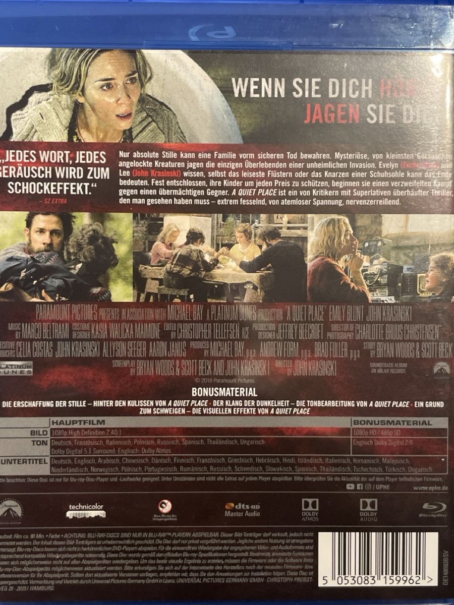 Tutti i DVDs: A Quiet Place (2017) – Nuovo (secondo la descrizione) da Waldenburg venduto da Gonzo8 1