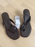 Bershka Sandalen Gr. 37 Zara Braun Flipflop
