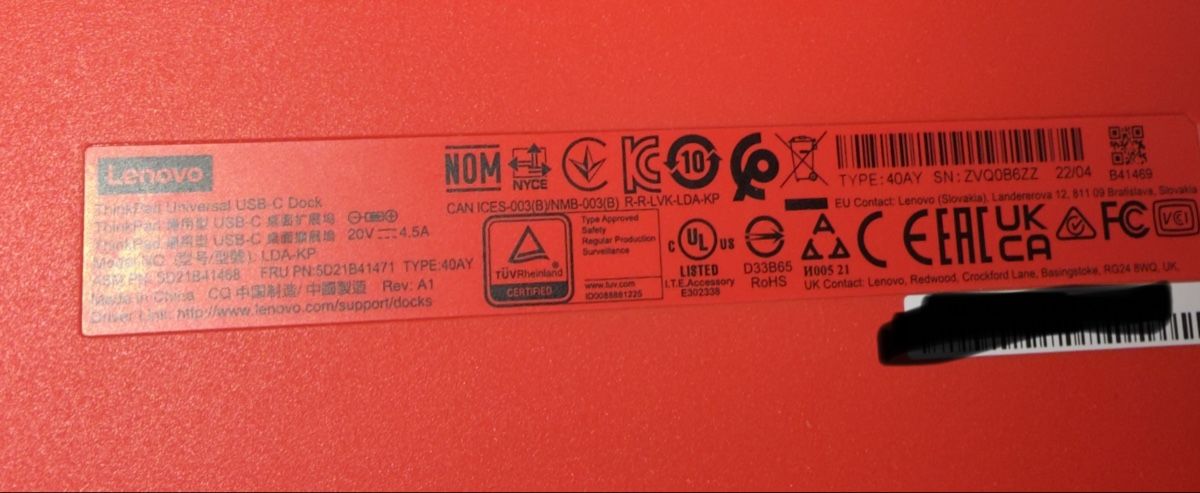 Lenovo Docking station: Lenovo Thinkpad Universal Dockingstation 40AY – Usato da Mammern venduto da elhookador 1