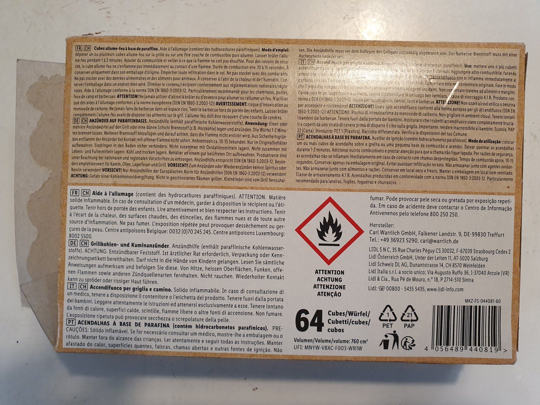 Altro in Utensili da giardino: Firelighters Anzündwürfel orignalverpakt – Usato da Zürich venduto da dialout 1