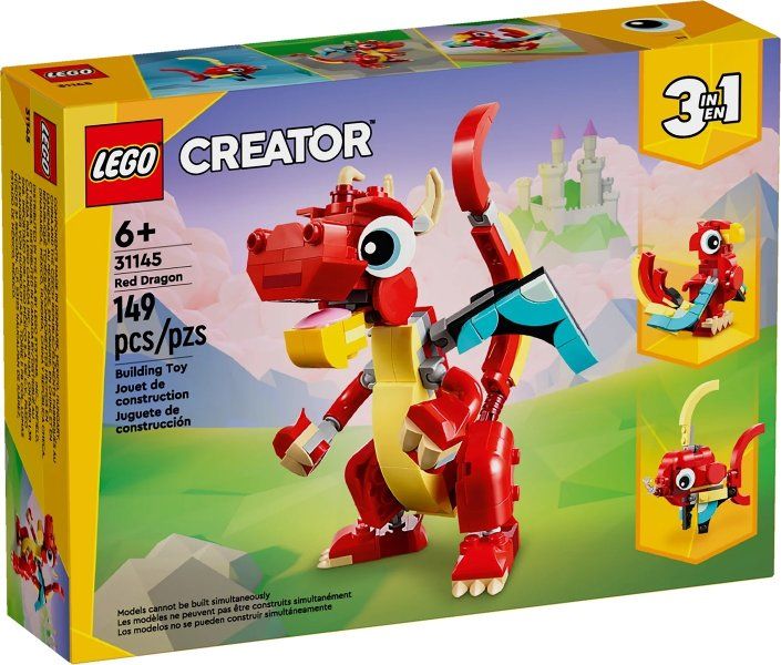 Lego Kit di costruzioni: LEGO Creator 31145 Red Dragon – Nuovo e nell'imballaggio originale da Basadingen venduto da tot_59zf