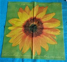 2 Servietten  grosse Sonnenblume
