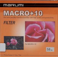 MARUMI Macro + 10 Nahlinse - Macrolinse Durchmesser Ø 58mm