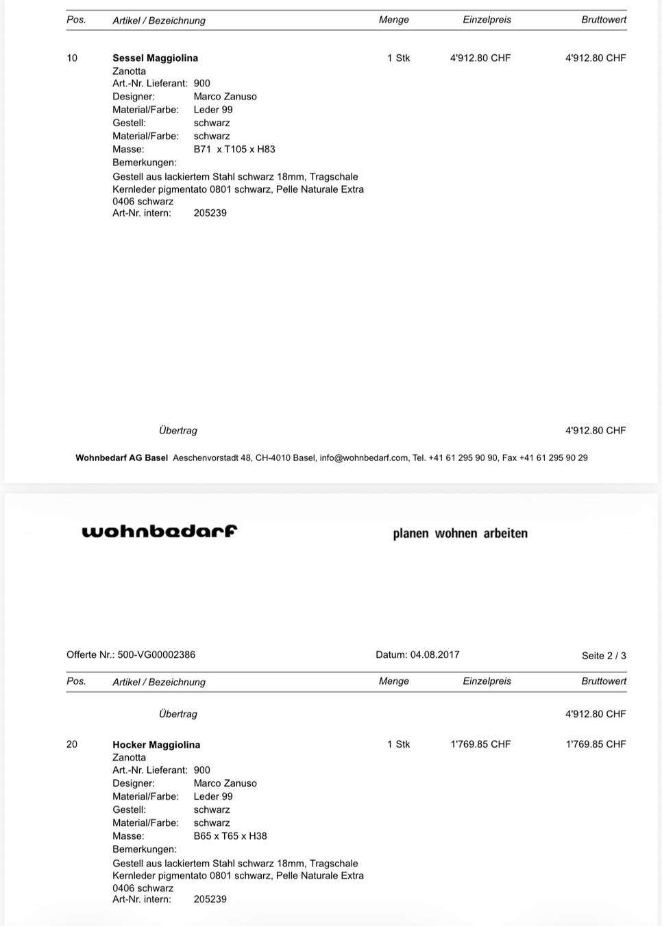 Zanotta Poltrone: Sessel Maggiolina Zanotta inkl. Hocker – Usato da Münchenstein venduto da Dinton 6