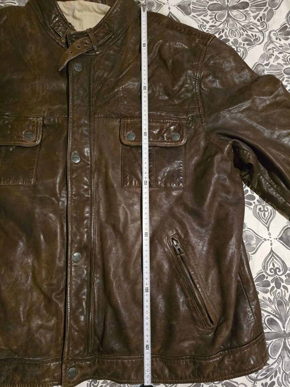 Jacken: Veste en cuir véritable, David Moore, XXL, marron – Gebraucht aus La Neuveville von Diamise 7