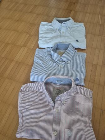 3 Springfield Oxford-Hemden – 2x Größe S, 1x Größe M