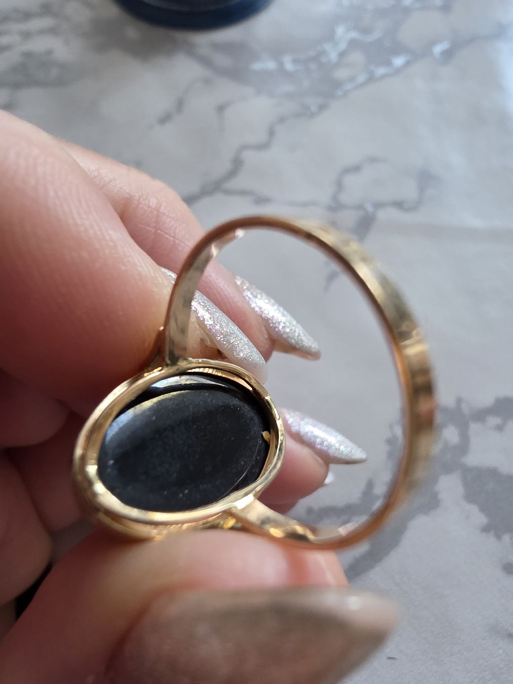 Ringe: Ring mit Bernstein Gelbgold akzeptabler Zustand – Gebraucht aus Laupen ZH von Kaddy 2
