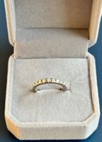 Alliance Ring mit Diamanten/ 750 Weissgold