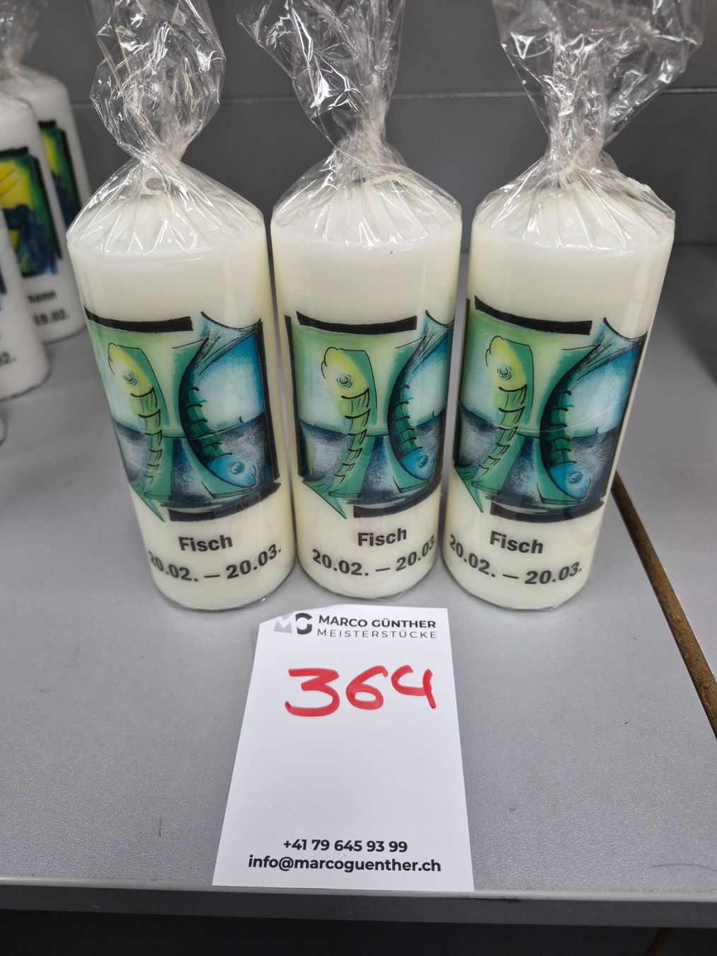 Candele: 364 Posten Sternzeichen-Kerzen aus Liquidation – Nuovo (secondo la descrizione) da Derendingen venduto da Meisterstuecke
