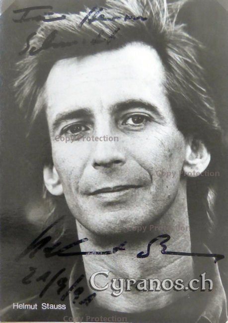 Autografi: Helmut Stauss (1948-2020) Schauspieler - Autogramm – Usato da Dietikon venduto da cyranos1