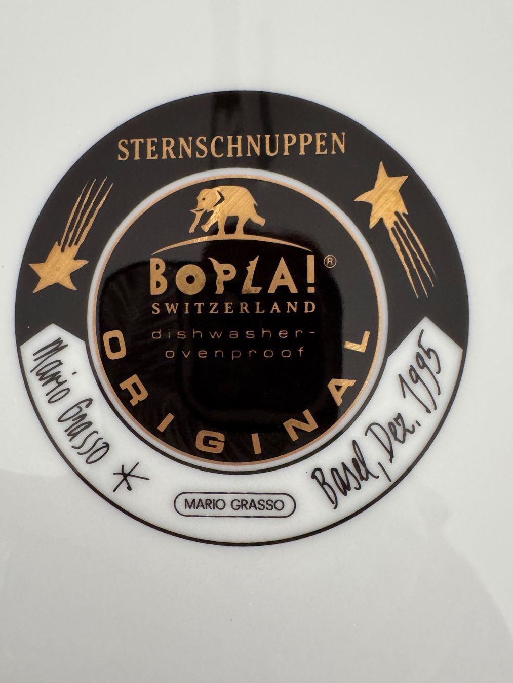 Bopla Assiettes: BOPLA Maxiteller Platzteller Sternschnuppen Mario Grasso – D'occasion à Rothrist par Luckywinner 2
