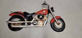 Wandgarderobe Motorrad Metall, rote Harley, cooler Blickfang