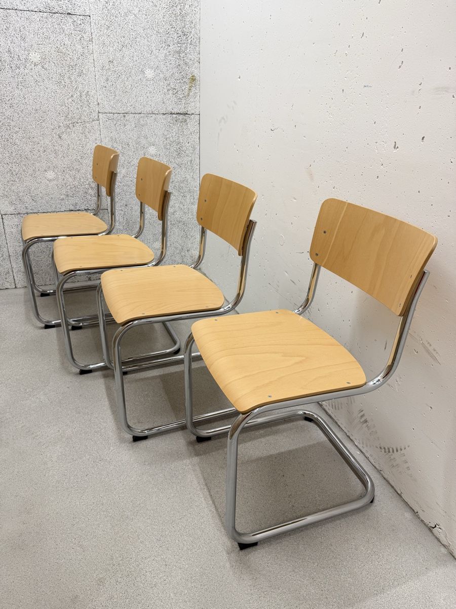 Thonet Sedie: Thonet S 43 Freischwinger 4 Stück – Usato da Dübendorf venduto da Cztephan 1
