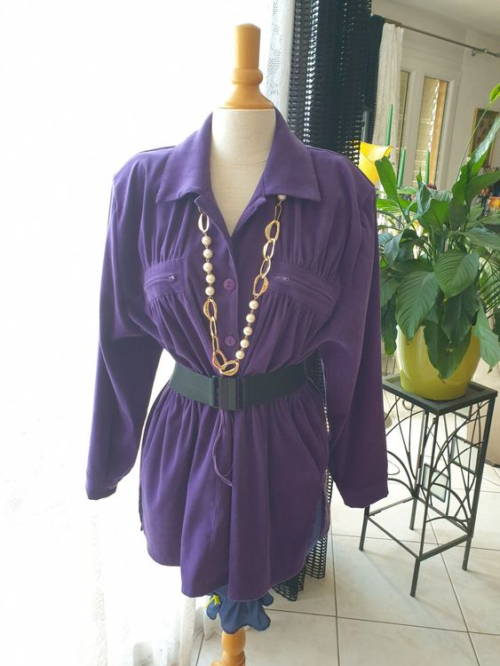 Hobby Horse Showmanship Veste XS violet argent rouleau épaules