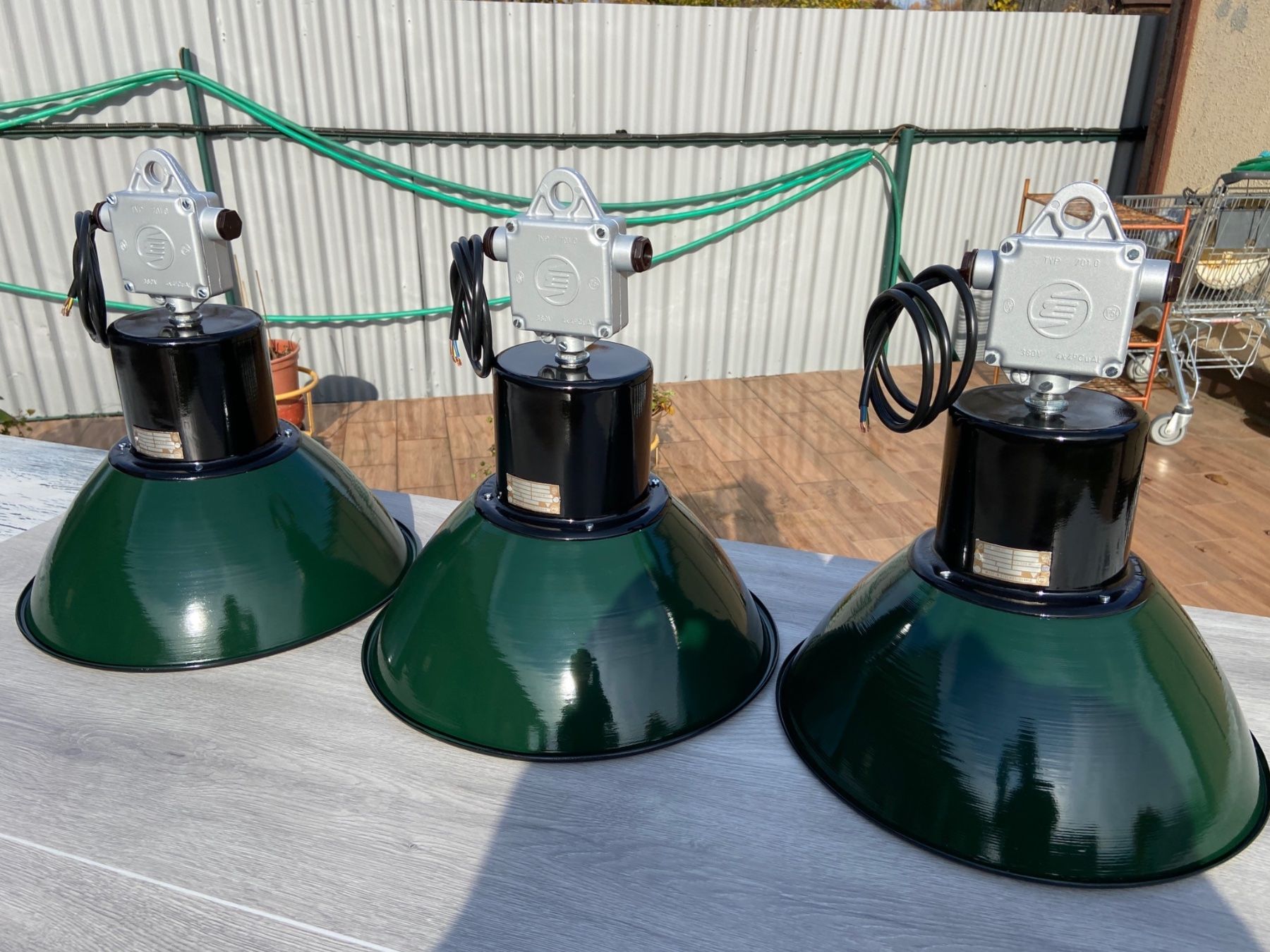 Lampade: 3 Original Industrielampen – restauriert & bereit – Usato da Zweisimmen venduto da Belinator1969 7