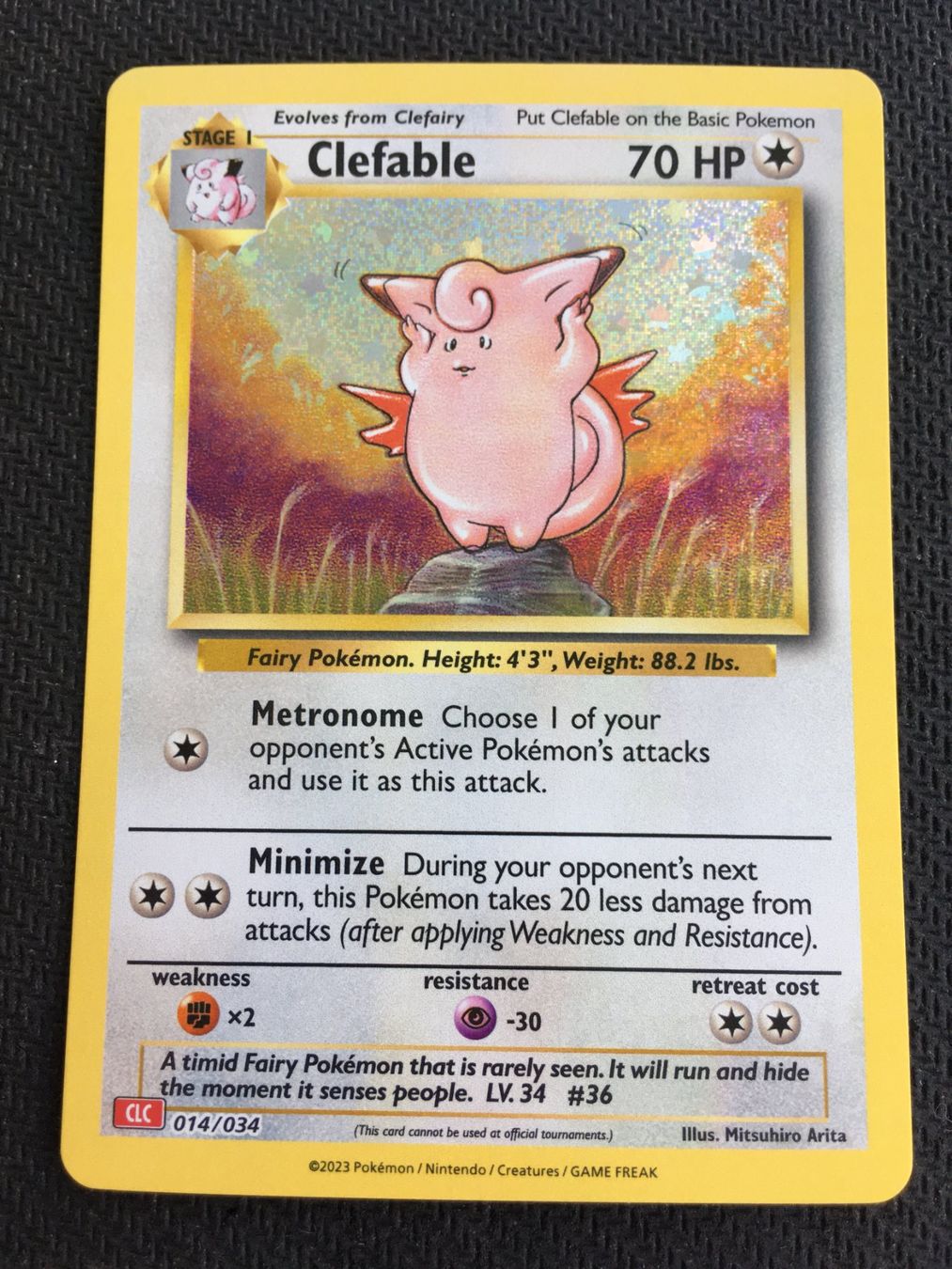 Pokémon Carte collezionabili: Pokemon - Clefable - CLC 014 - EN - – Nuovo (secondo la descrizione) da St.Gallen venduto da Punktchen01