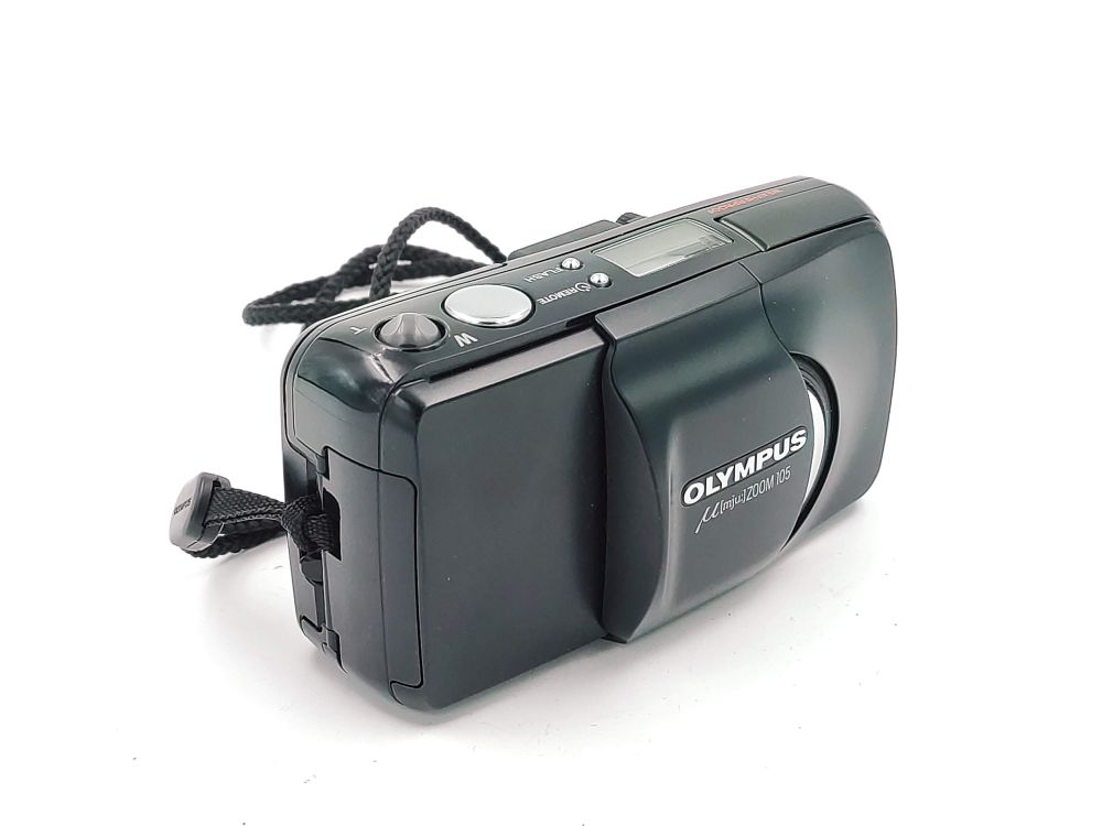 Appareil Photo Argentique Olympus µ[mju:] Zoom 105 – Noir – Avec Boîte Et Notices