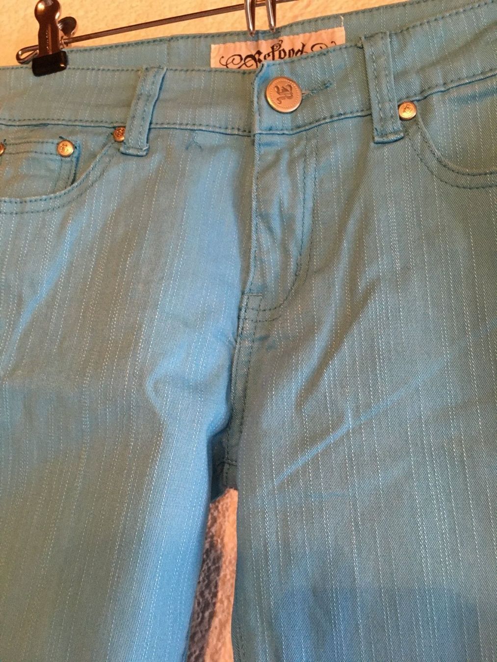 Jeans: RELOOD Jeans, Gr. M, türkis – Usato da Arni AG venduto da Mimo007 7