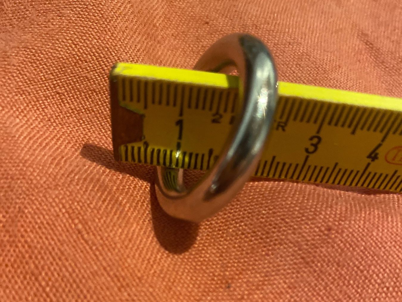 Ringe: RING/FINGERING silberig/weisse Perle / ca.19mm Durchmesser – Gebraucht aus Frauenfeld von Boldi46 3