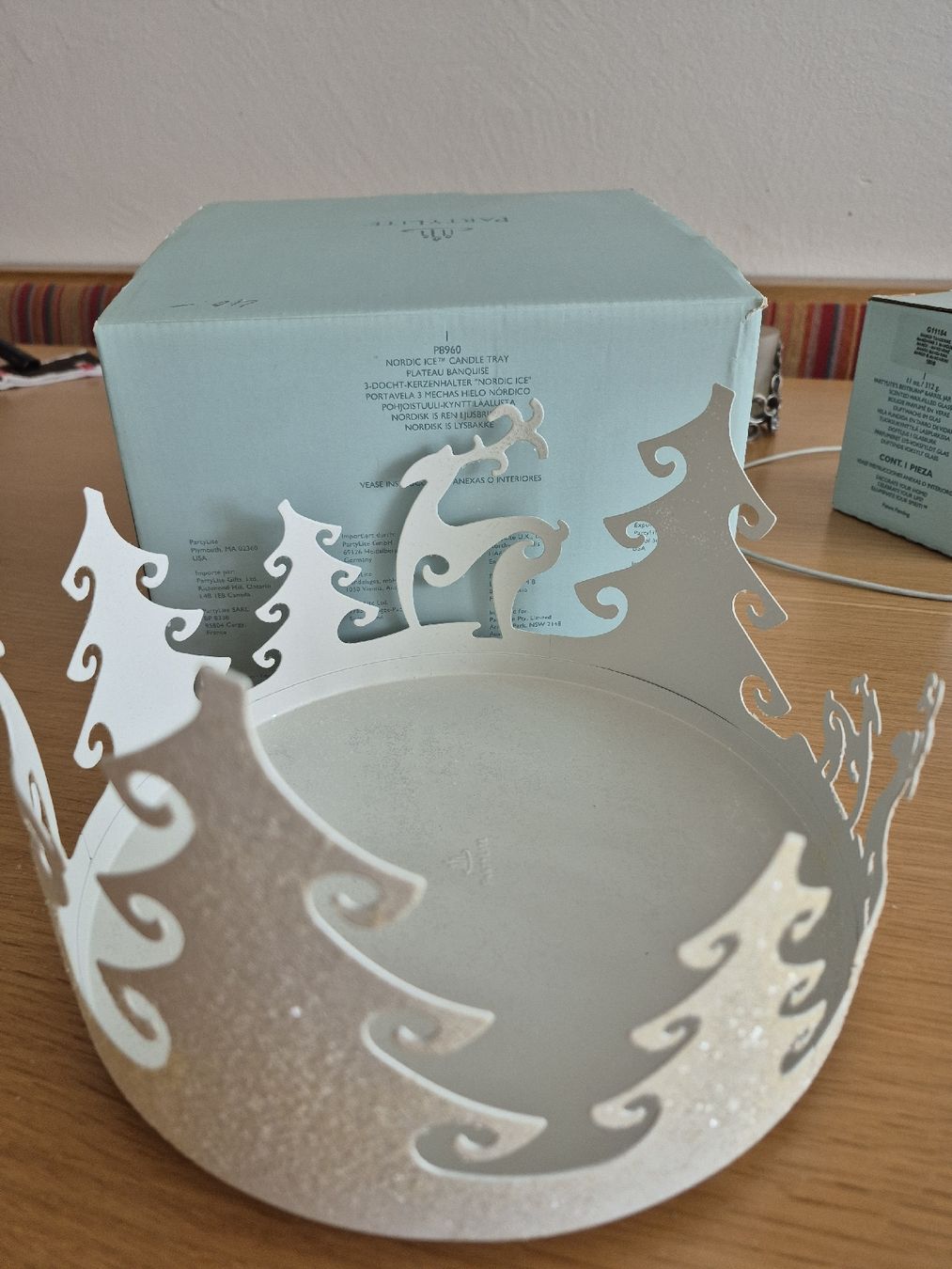 Partylite Portacandele: partylite 3 Docht- Kerzenhalter Nordic ICE – Nuovo (secondo la descrizione) da Buttikon SZ venduto da sefa02 1