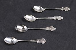 4er-Set: Rolex Bucherer Souvenir-Mokkalöffel „Zürich"