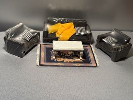 ❗tolles Set: Sofa + 2 Sessel, OVP❗ Tisch & Teppich Neu - Pst