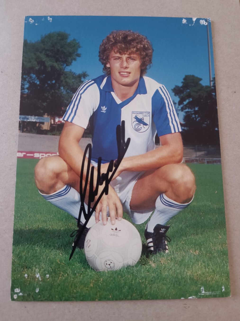 Autografi: Peter Schepull -  GC - handsignierte Autogrammkarte – Usato da Menziken venduto da Artographs