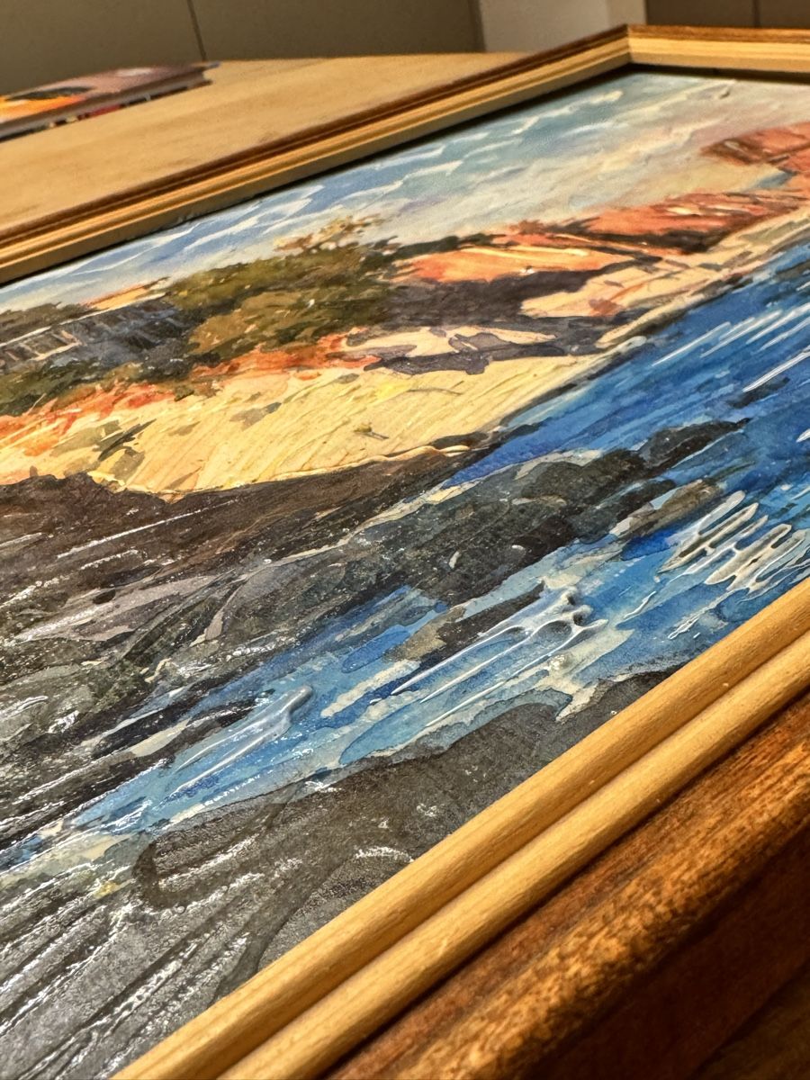 Dipinti: Gemälde "Meerlandschaft" mit Rahmen - Wandbild, Top! – Usato da Horw venduto da abc_b5tj 4