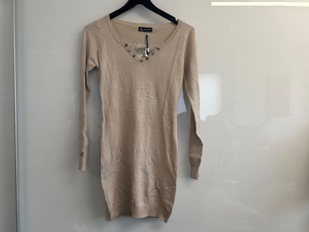 Pullover Lang Figurbetont Strass Spitze 1 Size Neu