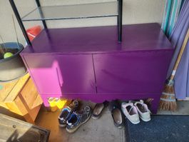Schrank lila119x56x77cm guter Zustand