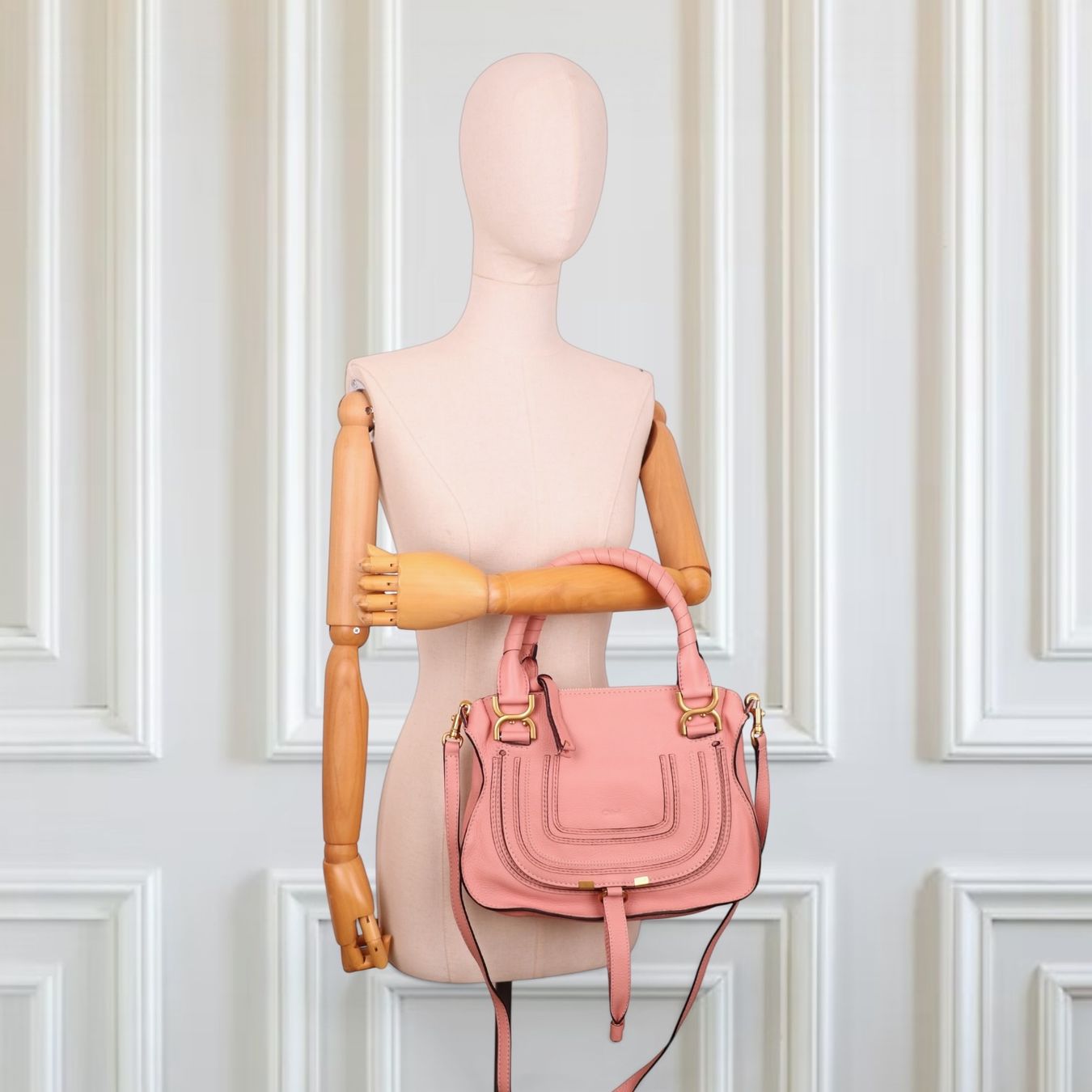 Chloé Borse da donna: Chloé Marcie small Fallow pink – Usato da Binningen venduto da Designerlabels 1