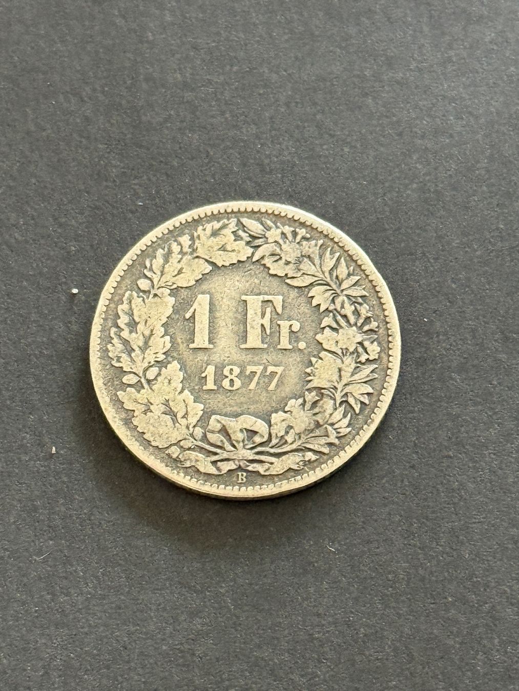 Tutti le monete: 1 Franken 1877  Rar – Usato da Wallisellen venduto da SWISS_SILVER1