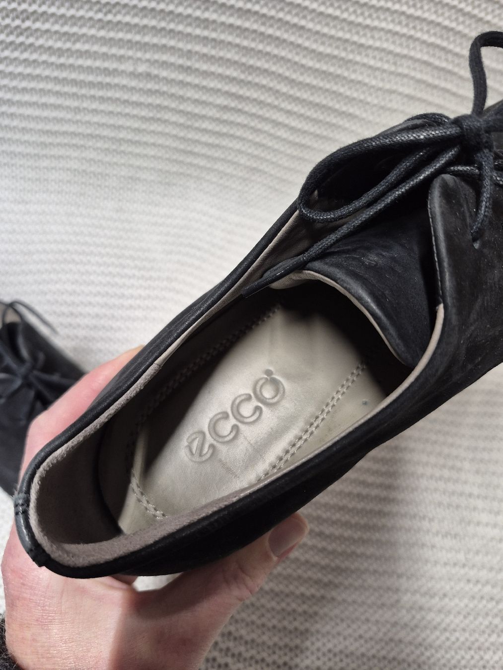 Ecco Damenschuhe: Ecco Plateau-Absatz Schuhe Gr.39 Leder, schwarz – Gebraucht aus Merligen von muss_haben 3