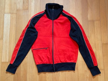 Vintage 70s Tracktop Jacket Coton & Polyamid Sz S